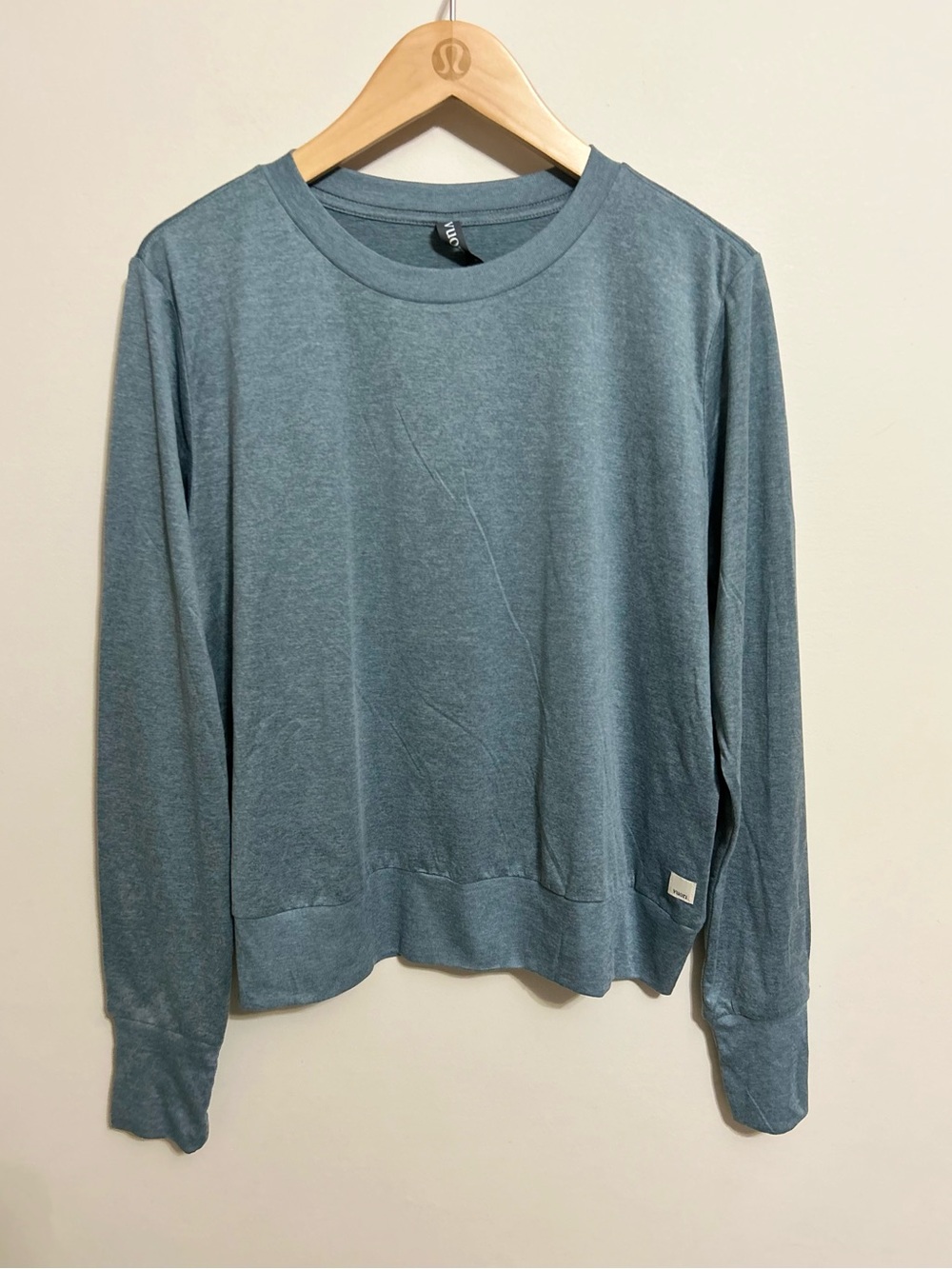 ⭐️Vuori Daydream Heather Blue Crewneck Long Sleeve Top XL⭐️ - Picture 4 of 7